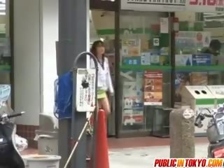 Elite Asian Chick In Public dirty movie Action